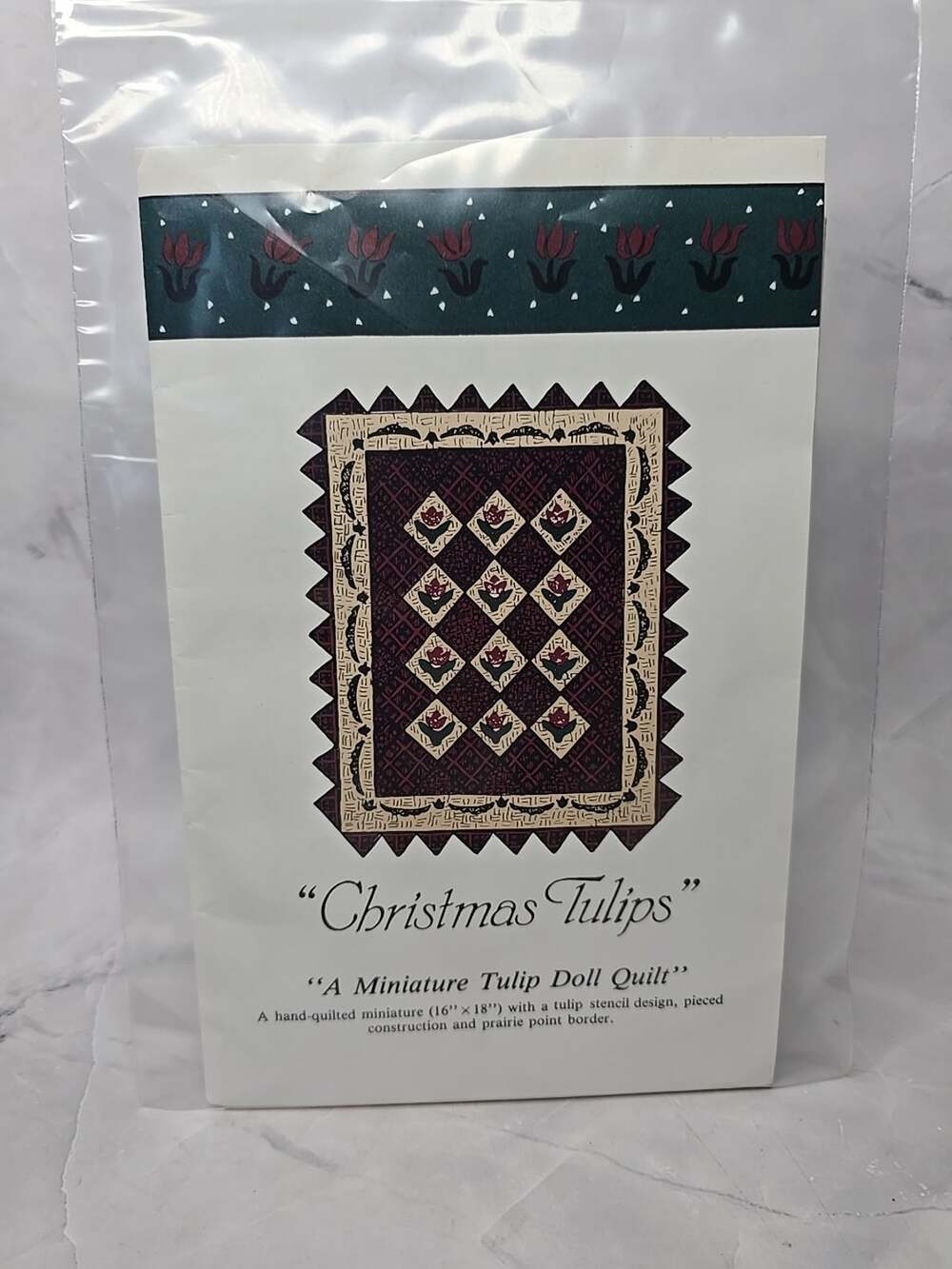 St. Nicole Designs Doll Quilt Pattern Christmas Tulips